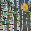 Brich Forest Spring   A two piece 3D set for lobby installation 