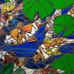 Koi Pond, Oval, detail